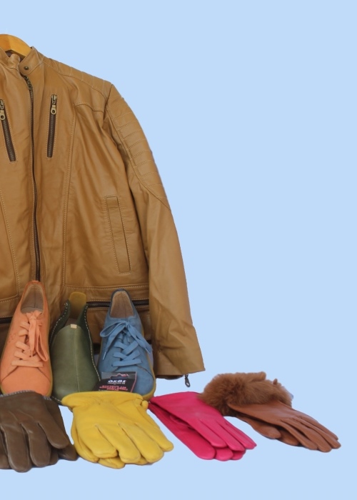 Fine finished leather goods, footwear and gloves